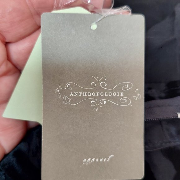 NWT Harlyn by Anthropologie Sienna Black Velvet Burnout Pants  SZ 4 - Picture 10 of 13